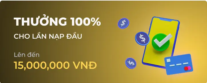 Sự kiện vàng thưởng 100% giá trị tại U888